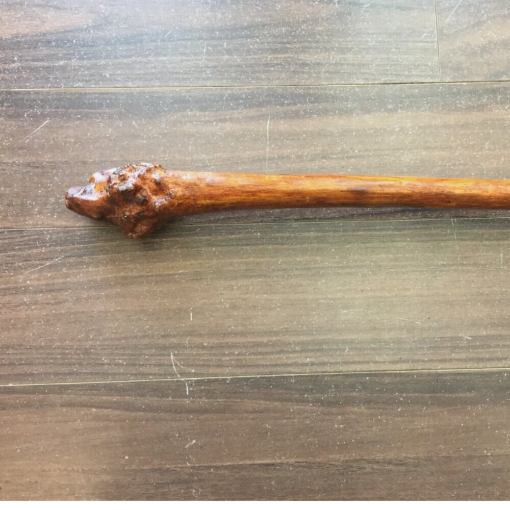 Handmade Natural Wooden Walking Stick 36" tall